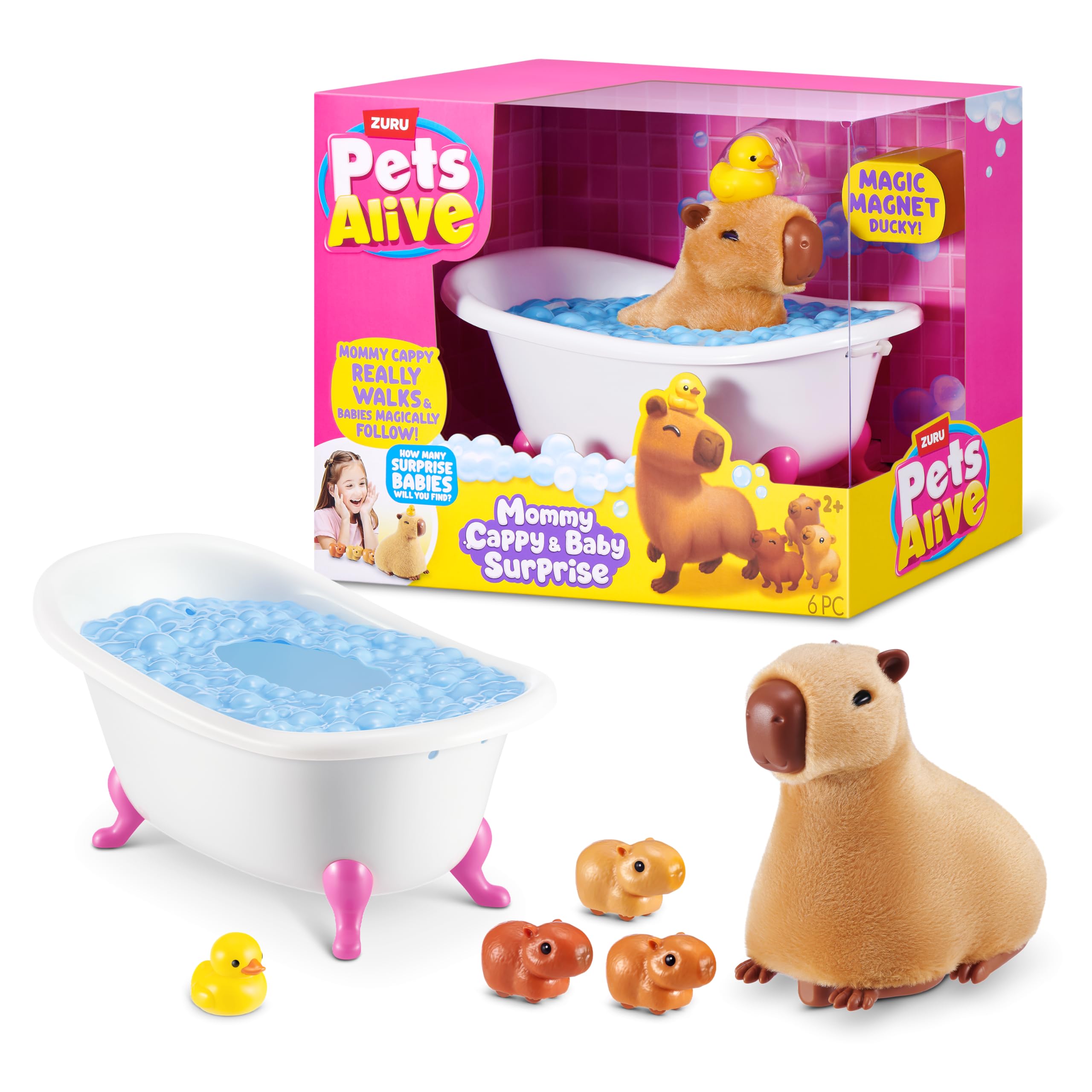 Pets Alive Mommy Capybara and Baby Surprise by ZURU