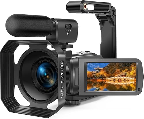 Kit de videocámara de cámara de video 4K, zoom digital de 56 MP 18X de 3.0 pulgadas, pantalla táctil IPS de 3.0 pulgadas, videocámara digital de disponible en Yaxa El Salvador