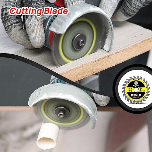 Miniatura 9 de Hoja de sierra de metal HSS  3 unidades de disco de corte de 3 pulgadas (2.953 in) para metal blando cobre aluminio para amoladora angular eje 38