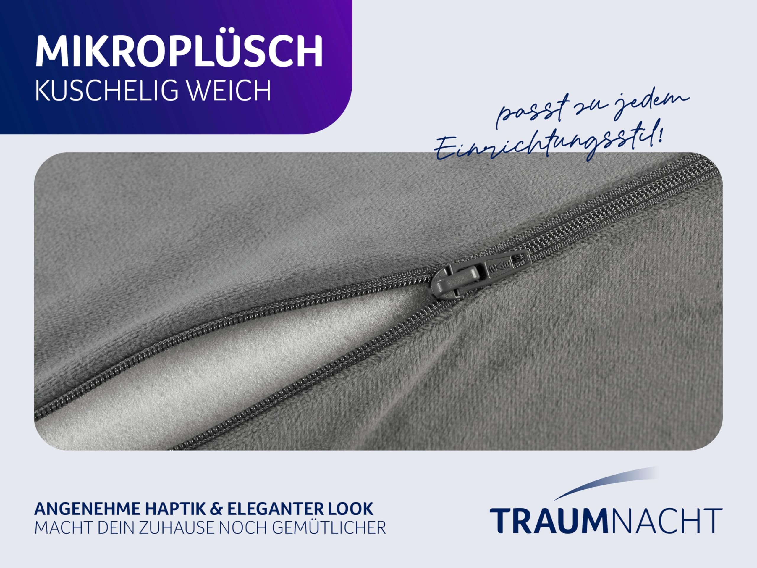 Traumnacht Orthopädisches Stütz- und Entspannungskissen Set mit Kniekissen Nackenrolle Rückenkissen Öko-Tex zertifiziert