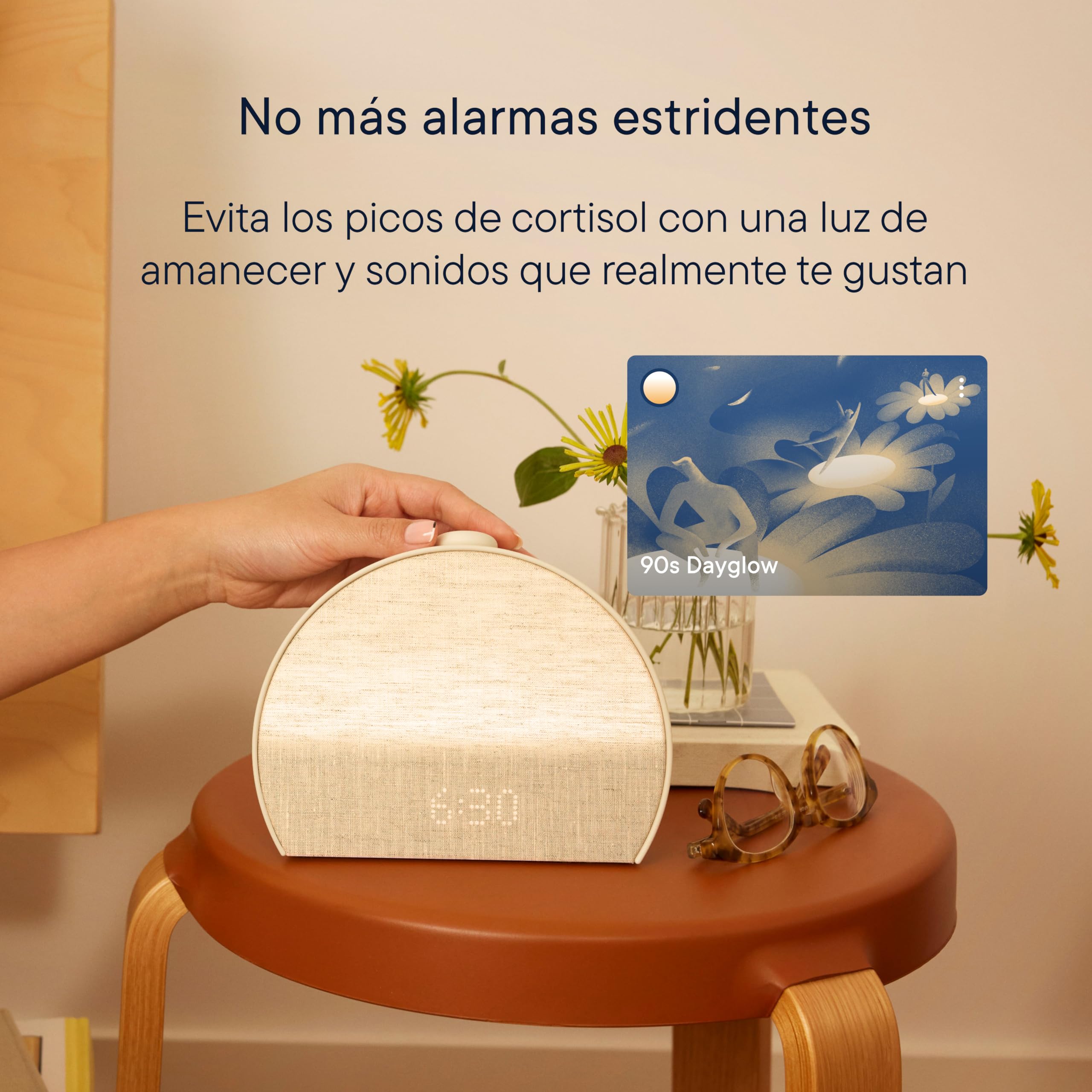 Hatch Restore 3 Despertador Amanecer y Despertador Solar con máquina de Sonido y luz Inteligente – Ruido Blanco, Rutina de sueño sin Pantallas