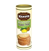 Vista 3 de Mandy's Cookie Thins, sabor a coco crujiente, 4.6 onzas, paquete de 6, 42 galletas, ligeras y crujientes, hechas con coco real, Halal
