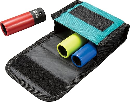 Makita E-12354 - Juego de llaves de tuerca de rueda profunda de 3 piezas