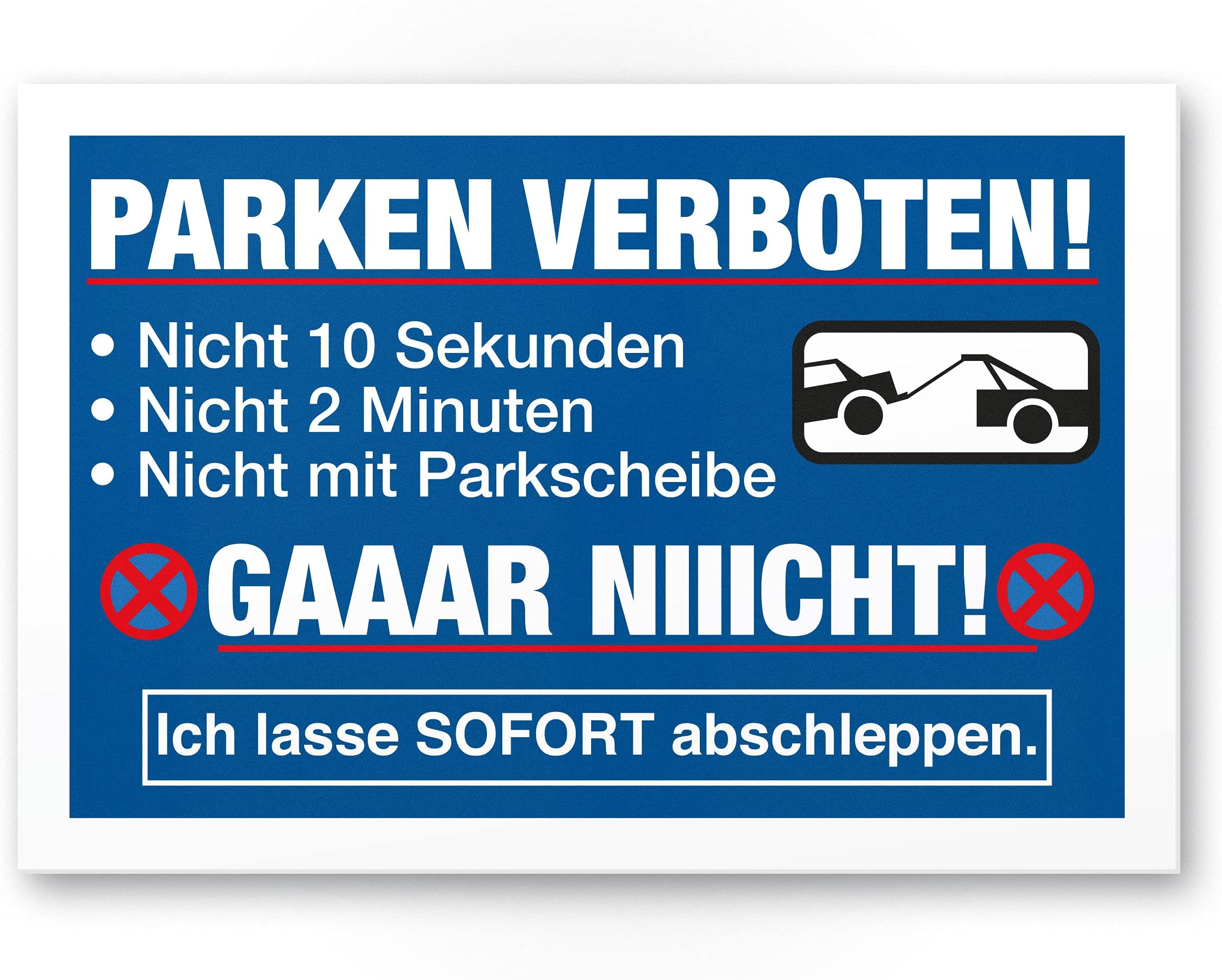 Schraffierte Parkverbotsschild Parken Wieviel Kostet Es www.amazon.de