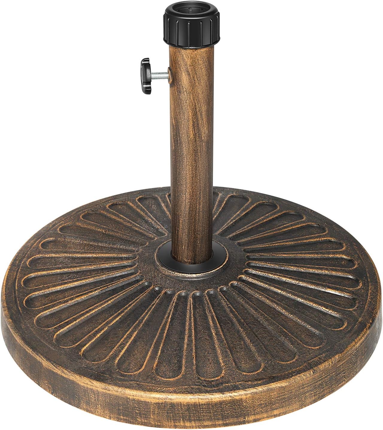 Funsite 26.5lbs Umbrella Stand Base, 18" Round Heavy Duty