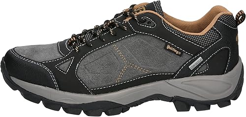 Brütting MOUNT FRAKES LOW Dames Halfhoge trekking- & wandelschoenen, Zwart / felroze, 38 EU