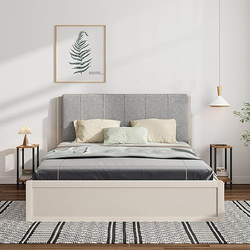 Miniatura 4 de TUTOTAK Small Side Table, Narrow End Table, Set of 2, Skinny Sofa Table, Slim Nightstand, Couch Table, Living Room, Bed Room, Brown TB01BB0622