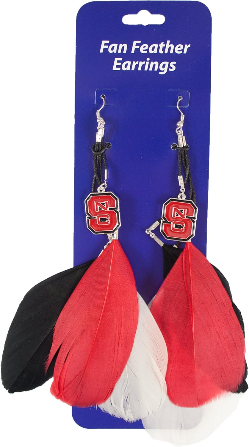 Littlearth NCAA womens Feather Earrings