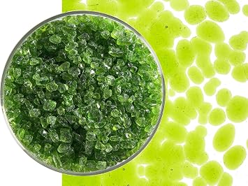Spring Green Transparent Glass Frit Coarse Bullseye COE 90 Fusible- 4 Ounces