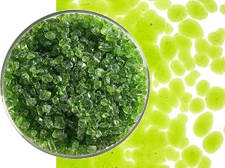 Spring Green Transparent Glass Frit Coarse Bullseye COE 90 Fusible- 2 Ounces