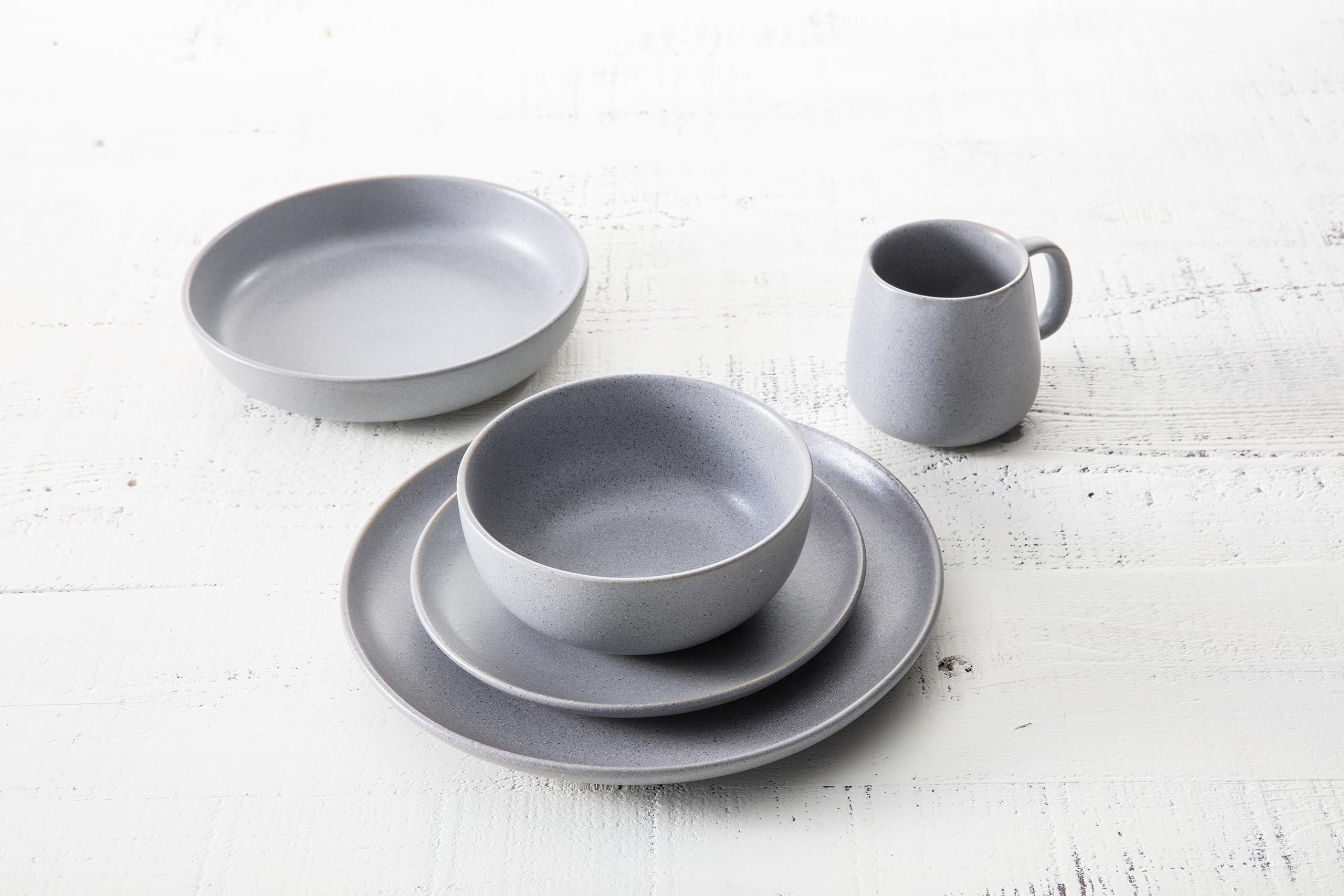 Amazon.com: Fortessa Sound Stoneware 16 Piece Dinnerware Set