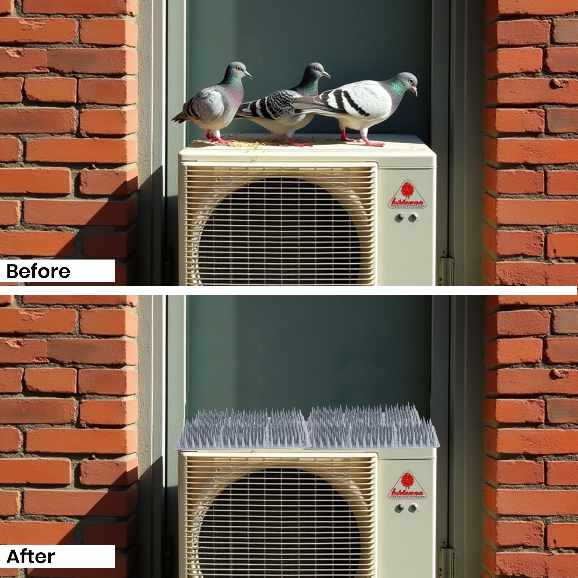 Bird Spikes - Pigeon Deterrent for Balcony & AC Units -6