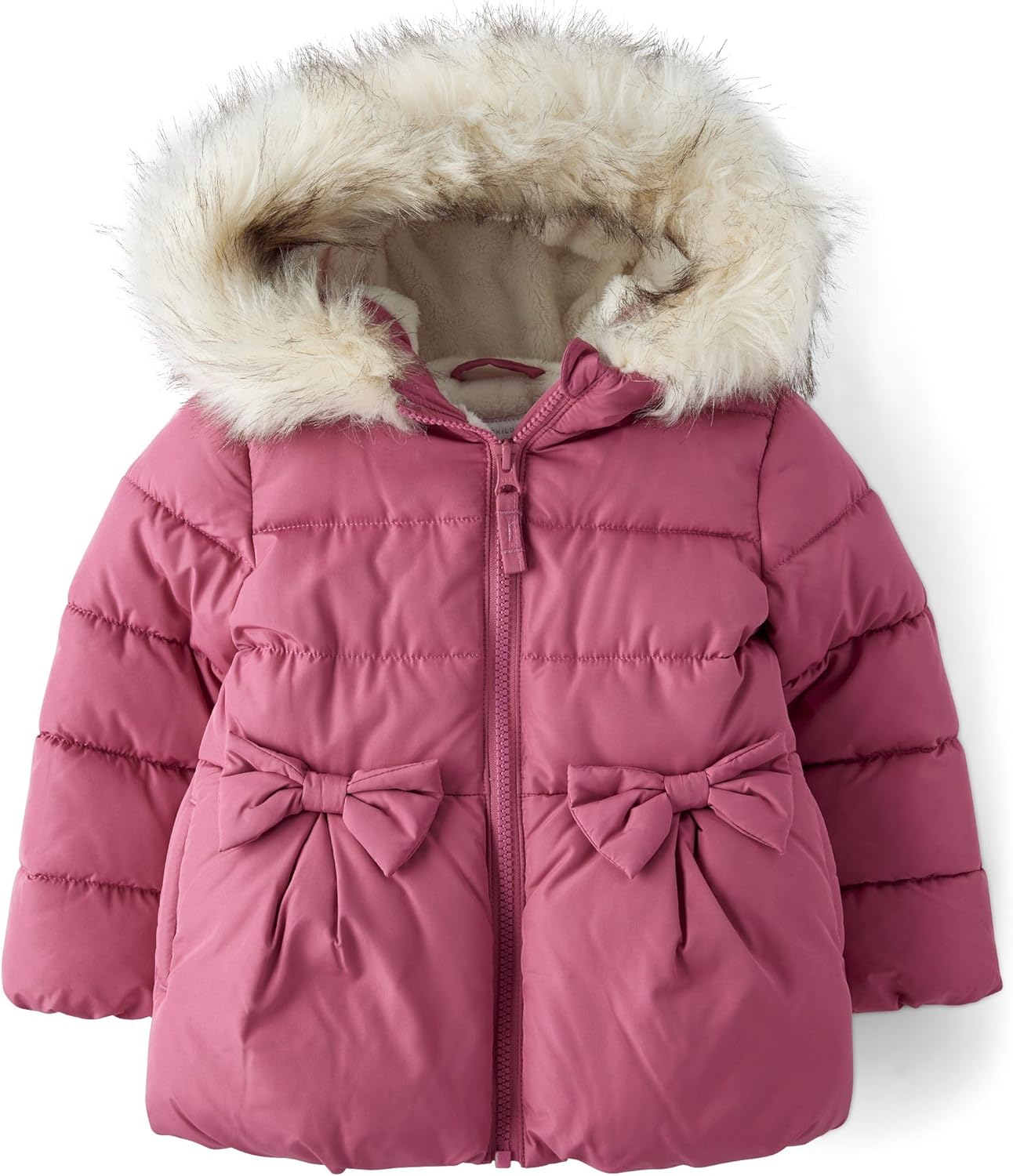 The Children's Place Baby and Toddler Girls' Medium Weight Wind-Resistant, Water-Resistant Puffer Jacket