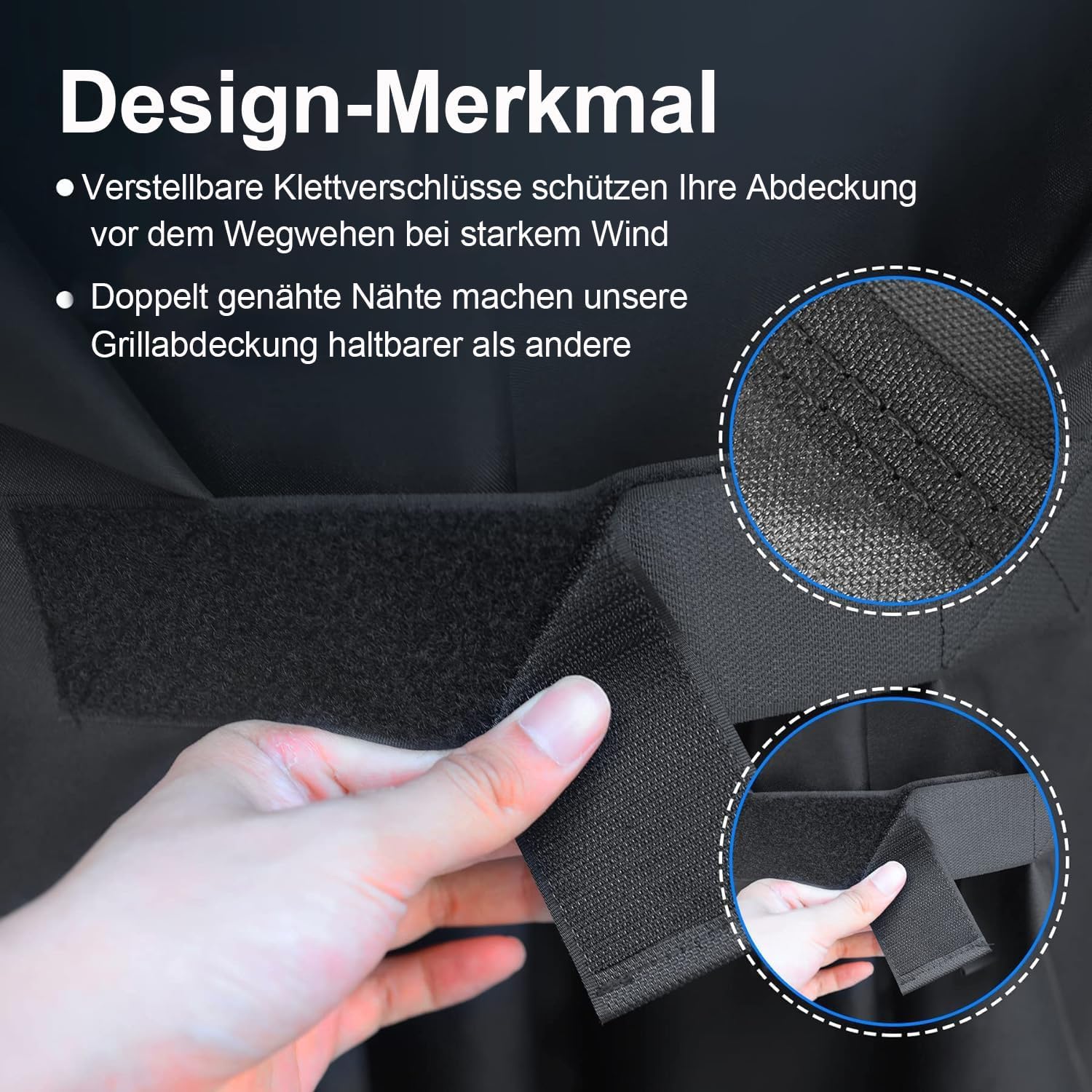 Copertura Barbecue 600D Per Weber Spirit - Impermeabile, Antiventò, 129x45x106cm, Oxford Resistente - Foto 10