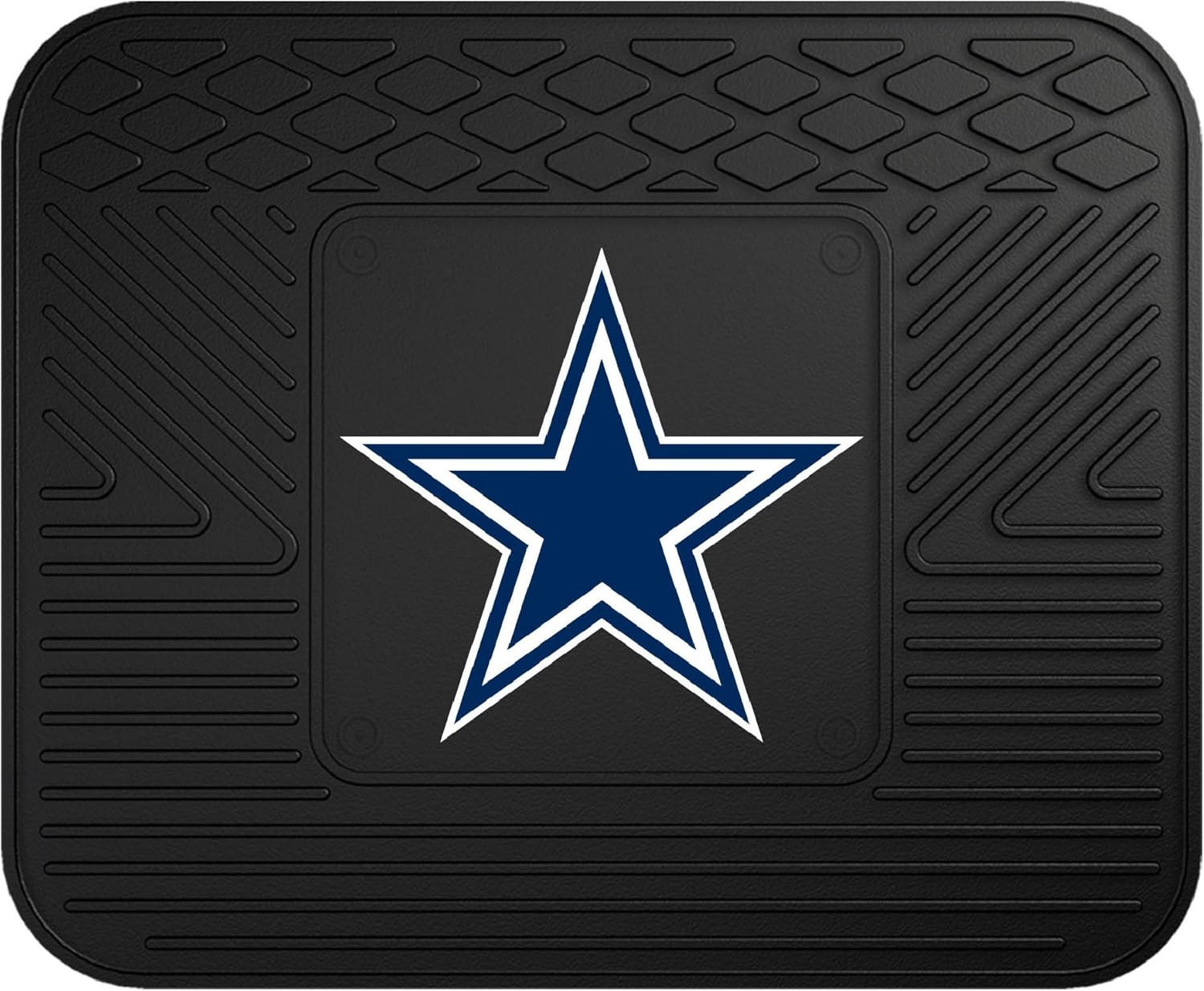 FANMATS - 8274 NFL Dallas Cowboys Vinyl Heavy Duty Car Mat,Set of two, 18"x27"