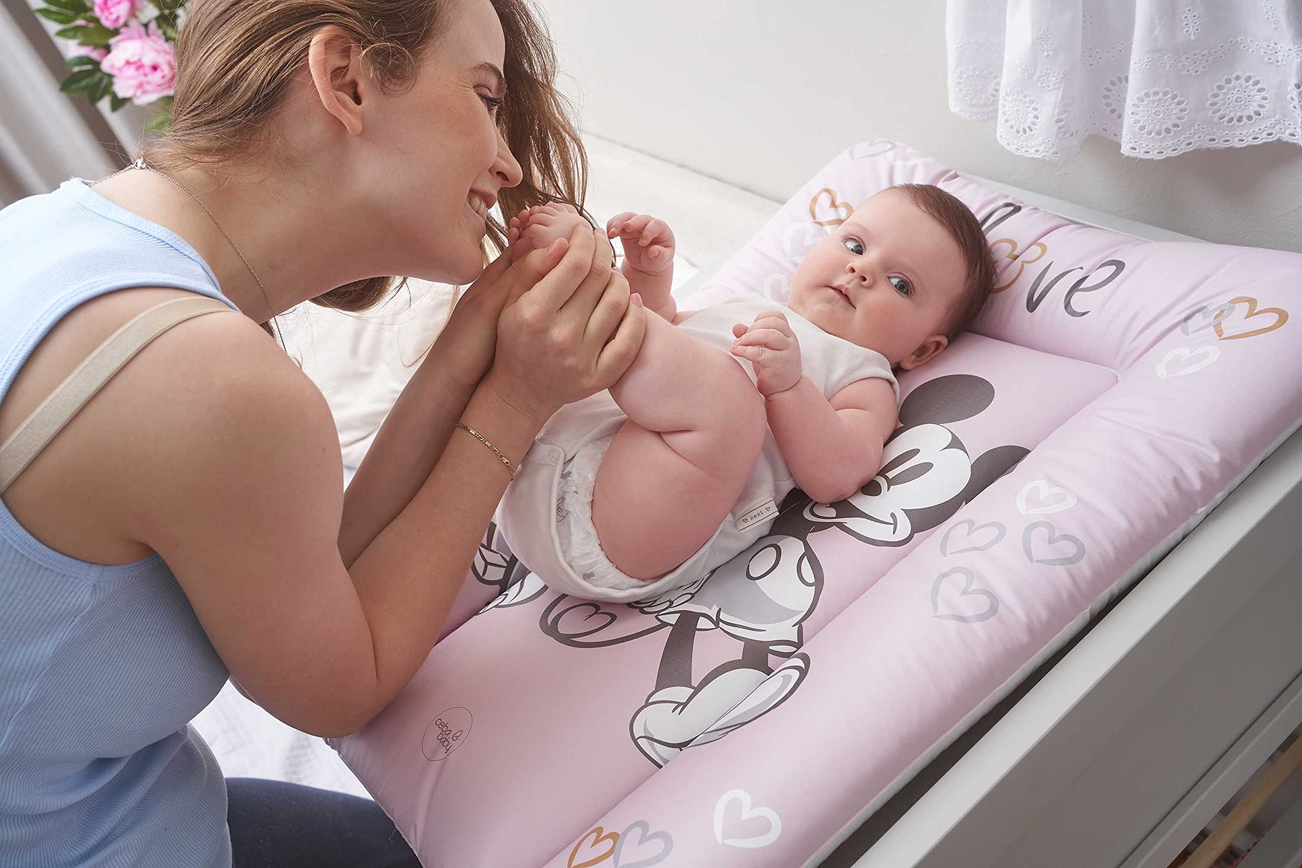 Ceba Baby Cambiador de pañales suave con motivos de Disney, PVC resistente, lavable, 85 x 72 cm, Winnie the Pooh