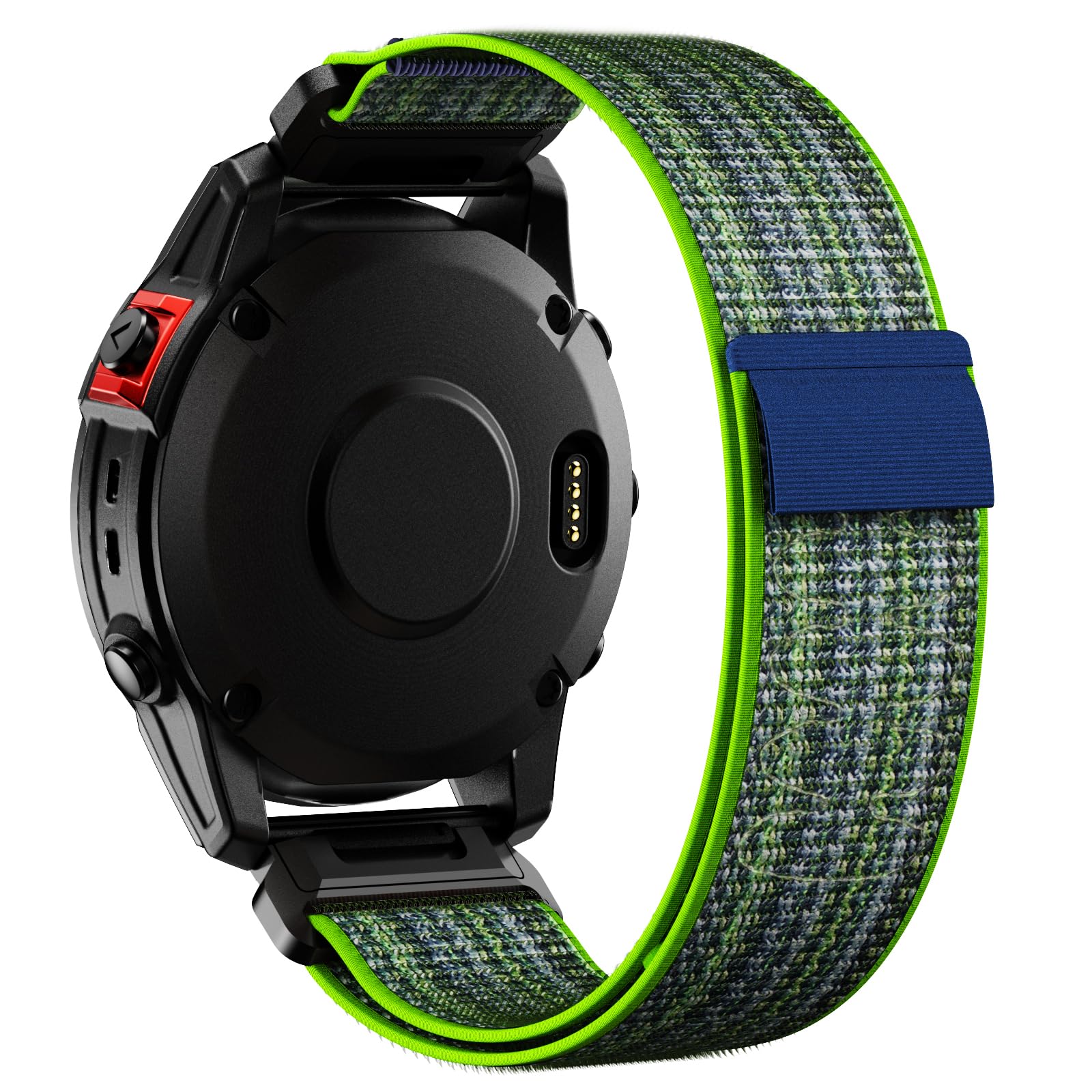 ANBEST 22mm Nylon Armband für Garmin Fenix 7/Fenix 6 Pro/Fenix 5 Armband, Schleife Klettband für Fenix 7 Pro/Fenix 6/Epix 2/Forerunner 945/955/965/935 Ultraleichtes Ersatzarmband