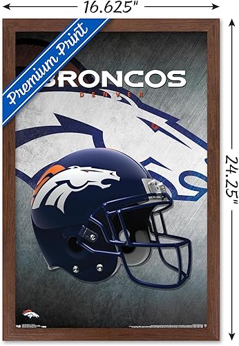 Miniatura 66 de Trends International NFL Denver Broncos - Póster de pared con casco 16, 22.375 x 34 pulgadas, versión sin marco