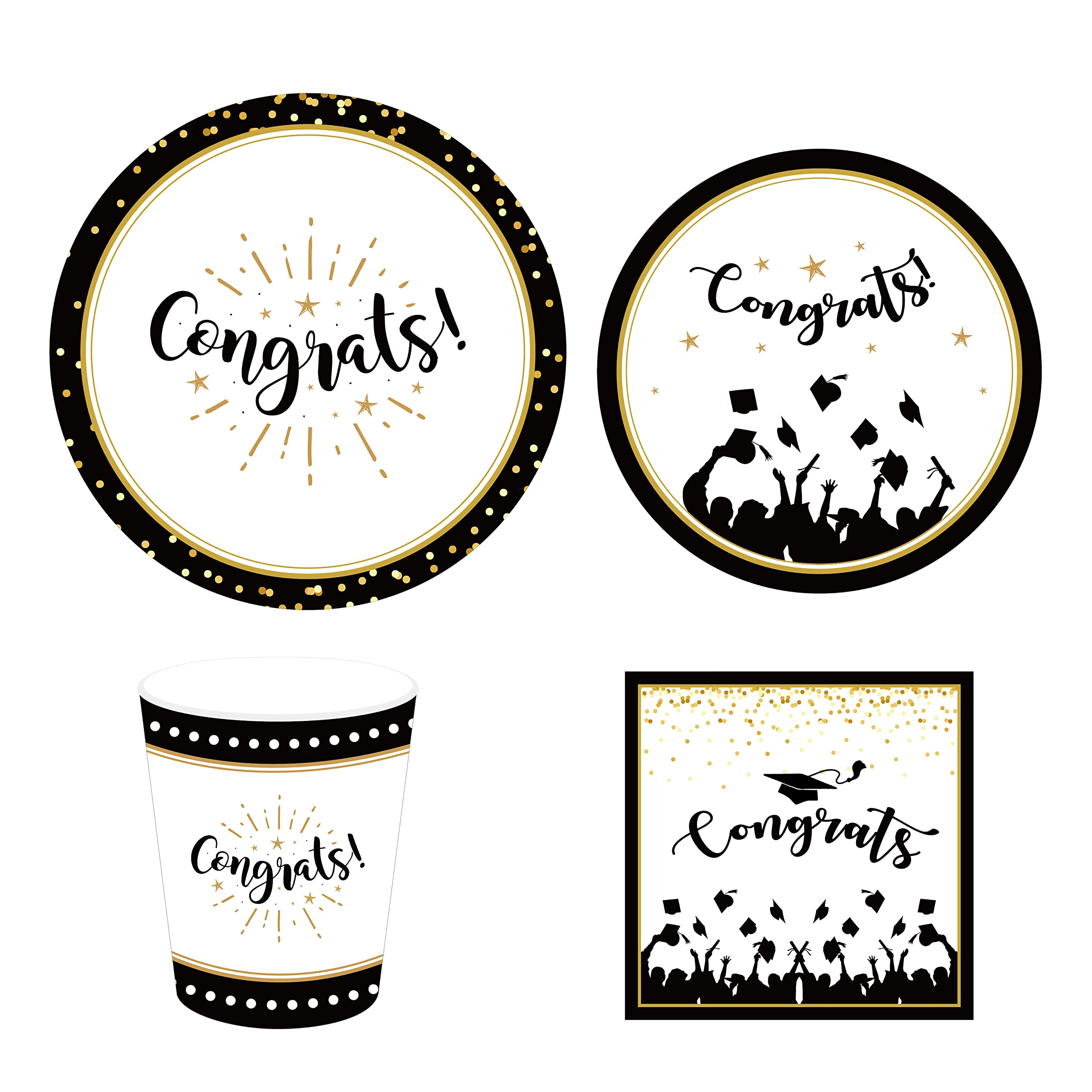 Buy Congrats Grad 2022 Plates and Napkins 2022 Serves 25 People