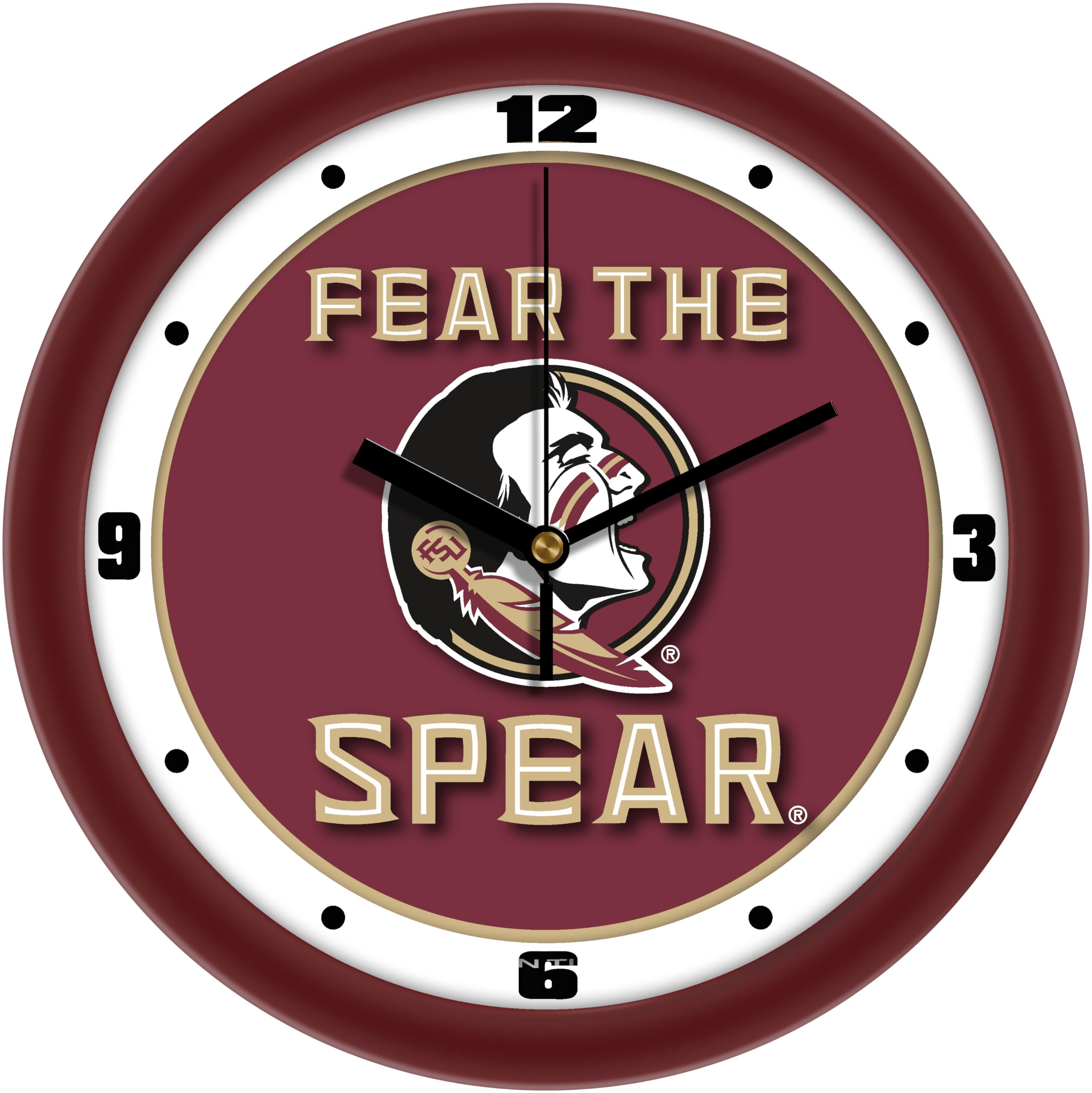 Official Collegiate Team Spirit Wall Clock, 11.5