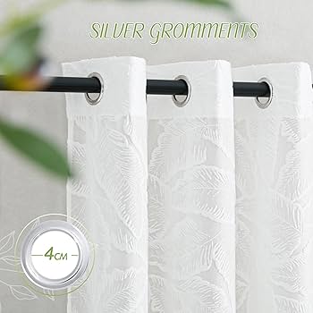 PONY DANCE Visillos Cortos Para Ventanas Cortinas Blancas Dormitorio