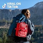 SurviveX Grand Pro Trousse de premiers secours pour voiture, voyage et maison - Trousse d'urgence pour randonnée, camping, sac à dos et plein air - Comprend des bandes de fermeture de plaie Zip Stitch