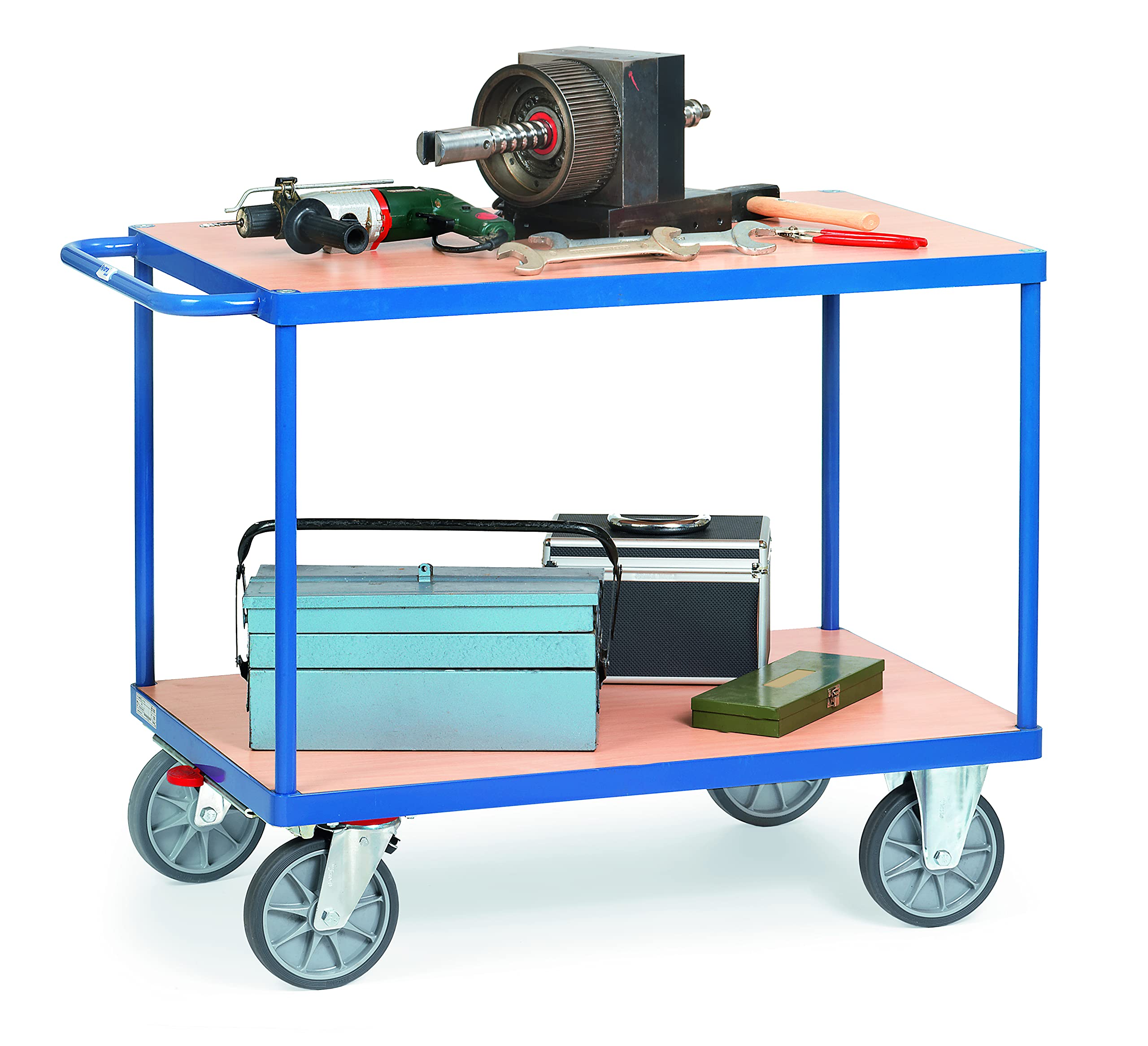 Fetra Carrello da tavolo 2402 con piattaforme in PVC rigido
