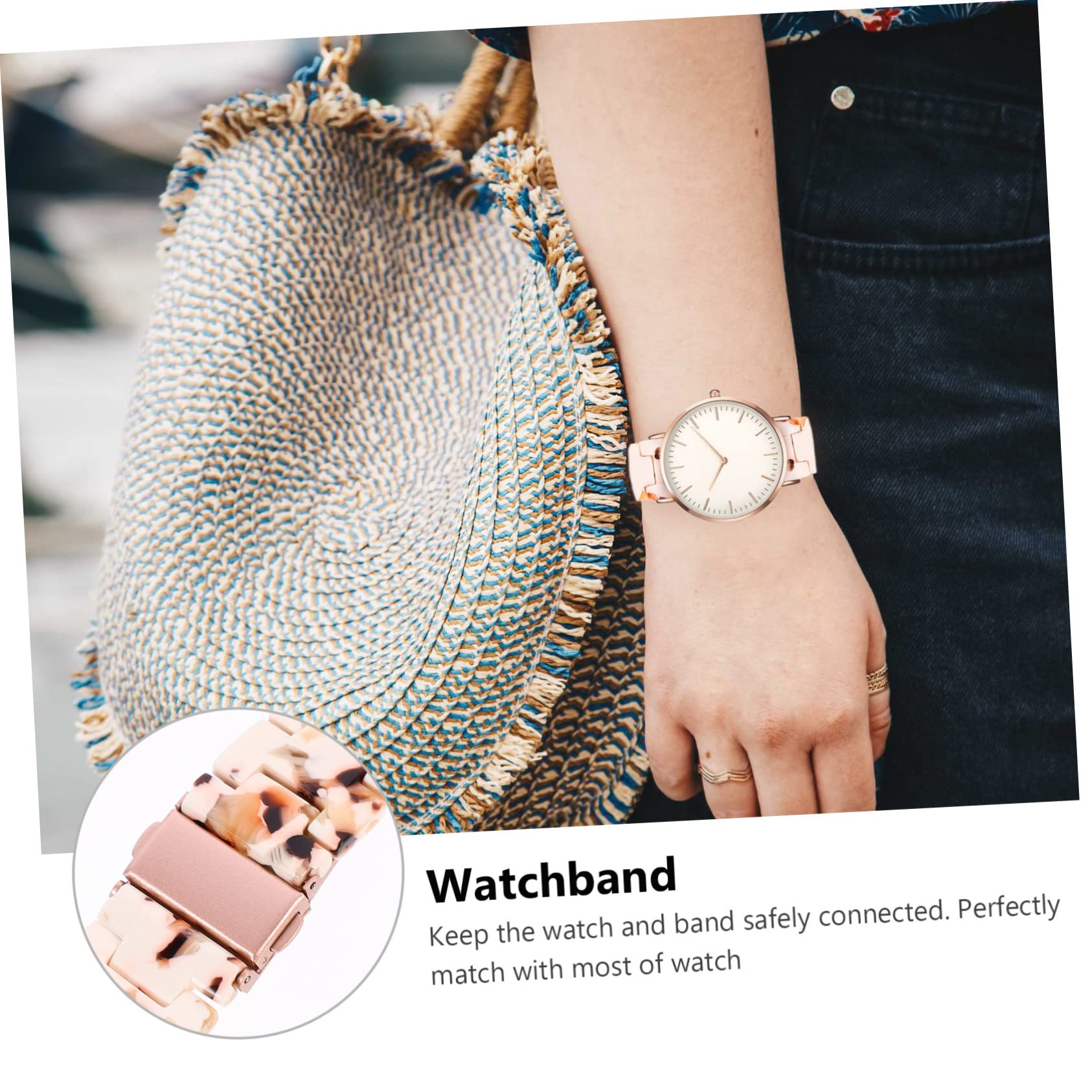 OSALADI 3piezas Correa De Reloj Deportiva De Resina Para Smartwatch y Relojes Tradicionales Banda De Muñeca Ligera y Resistente Al Sudor Para Ocasiones Casual y Formales