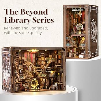 Amazon | CCCDF 図書館ブックヌークキット、DIYミニチュアドールハウス