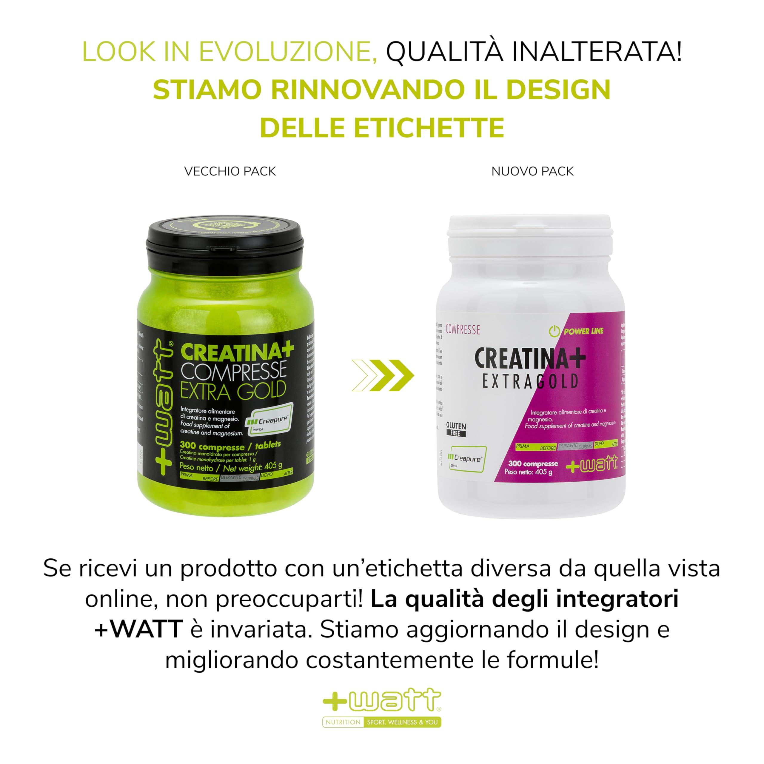 Creatina+ Compresse Extragold - Incrementa le Prestazioni Fisiche Durante lo Sforzo - Gluten Free - 300 cpr