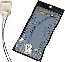 ISOLATECH 1pc G9 Ceramic Socket Mini LED Energy Saving Bulbs (Max.250V/2A) Bulb Converter In Ceiling Lighting Socket Holder Kitchen Bathroom Heat Resistant