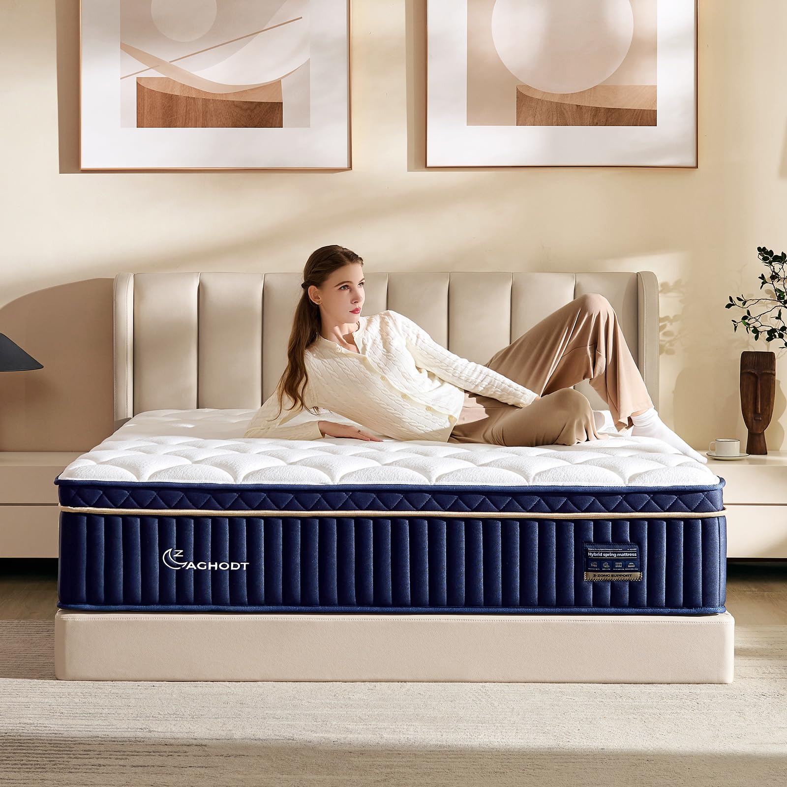 Amazon.com: Mattress King size, 12 Inch Hybrid Mattress King in a