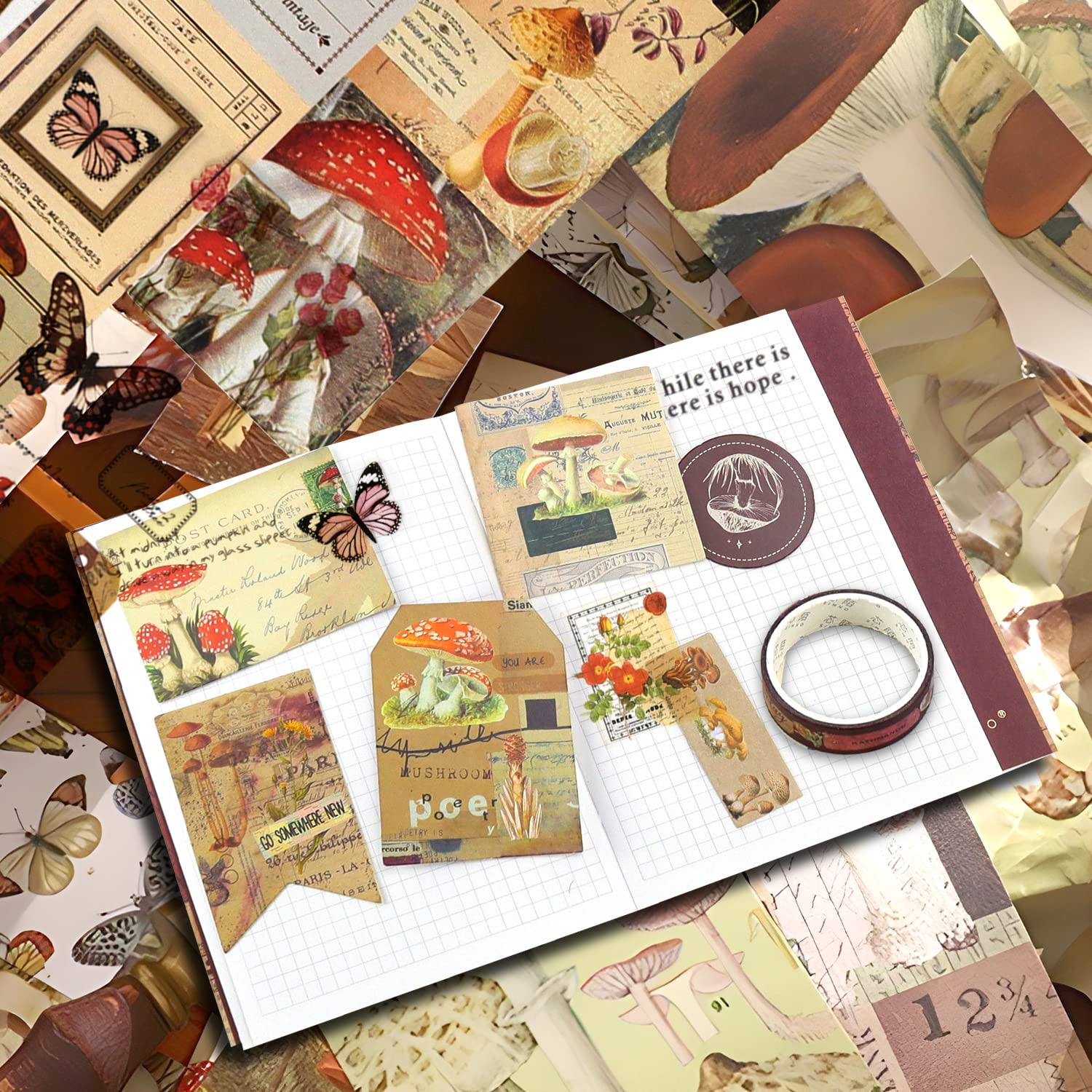 Kit Scrapbooking Vintage Gearific - Set Completo Per Diari Fai Da Te Con Taccuino A6 - Foto 9