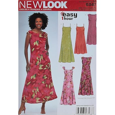 New Look Sewing Pattern 6347 Misses' Dresses