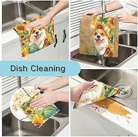 Vista 129 de Juego de 6 paños de cocina reutilizables súper absorbentes para lavar platos, autos y hogar, lavables a máquina