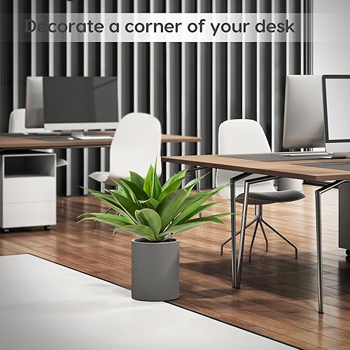 Miniatura 7 de Velener Planta de agave artificial para exteriores planta de agave artificial sin maceta para decoración del hogar, planta de agave artificial