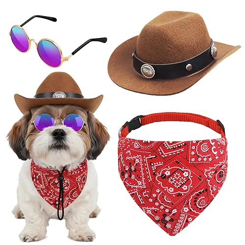 Pet Cowboy Hats Dog Cat Halloween Costumes Cute West Cowboy