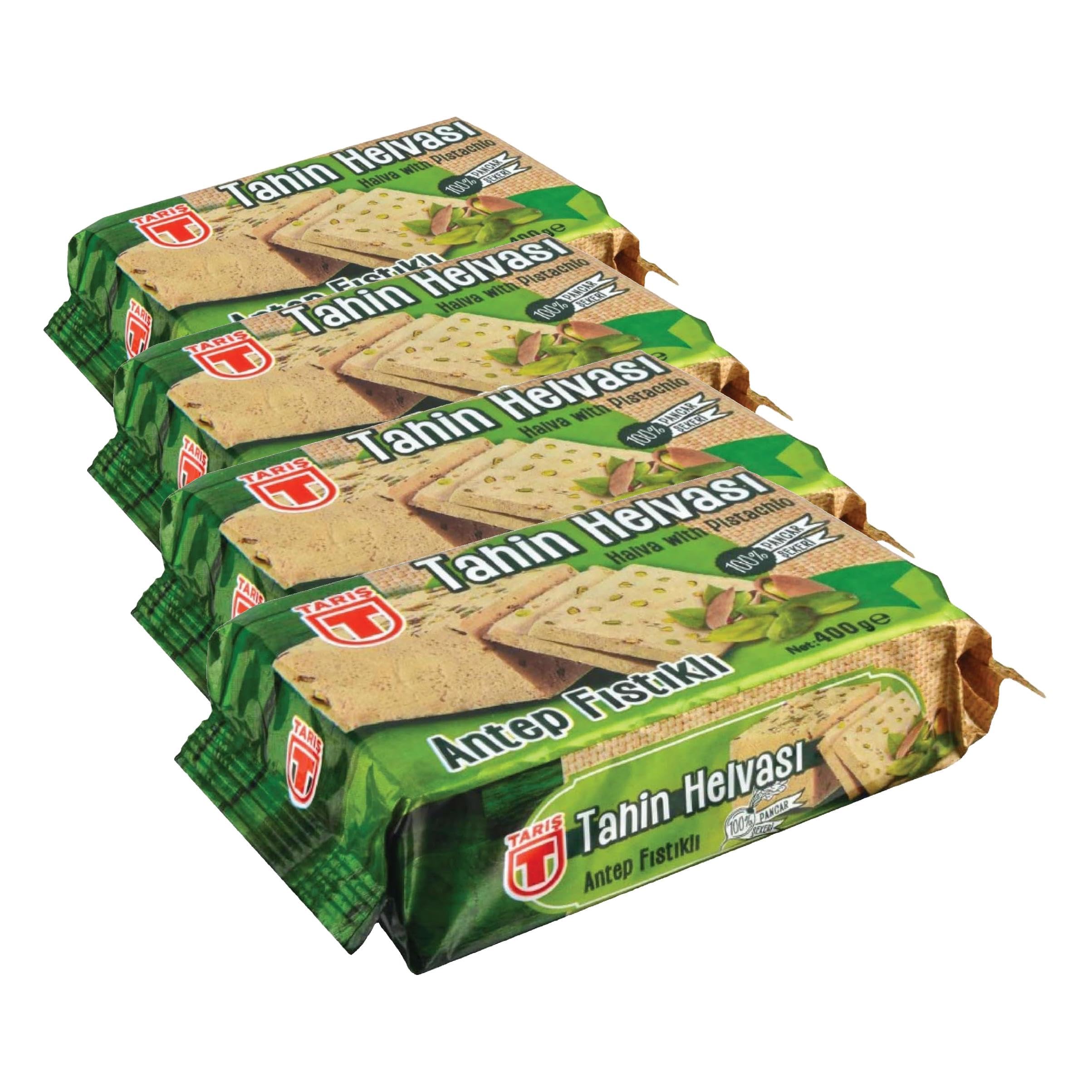 Tariş Antep Fıstıklı Tahin Helva 400g (4 paketi)