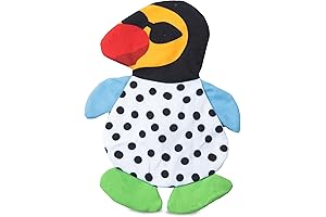The DO-DO Stuffing Free Swim-Ready Dodo Bird Crinkle Flattie: Small Crinkle Dog Toy