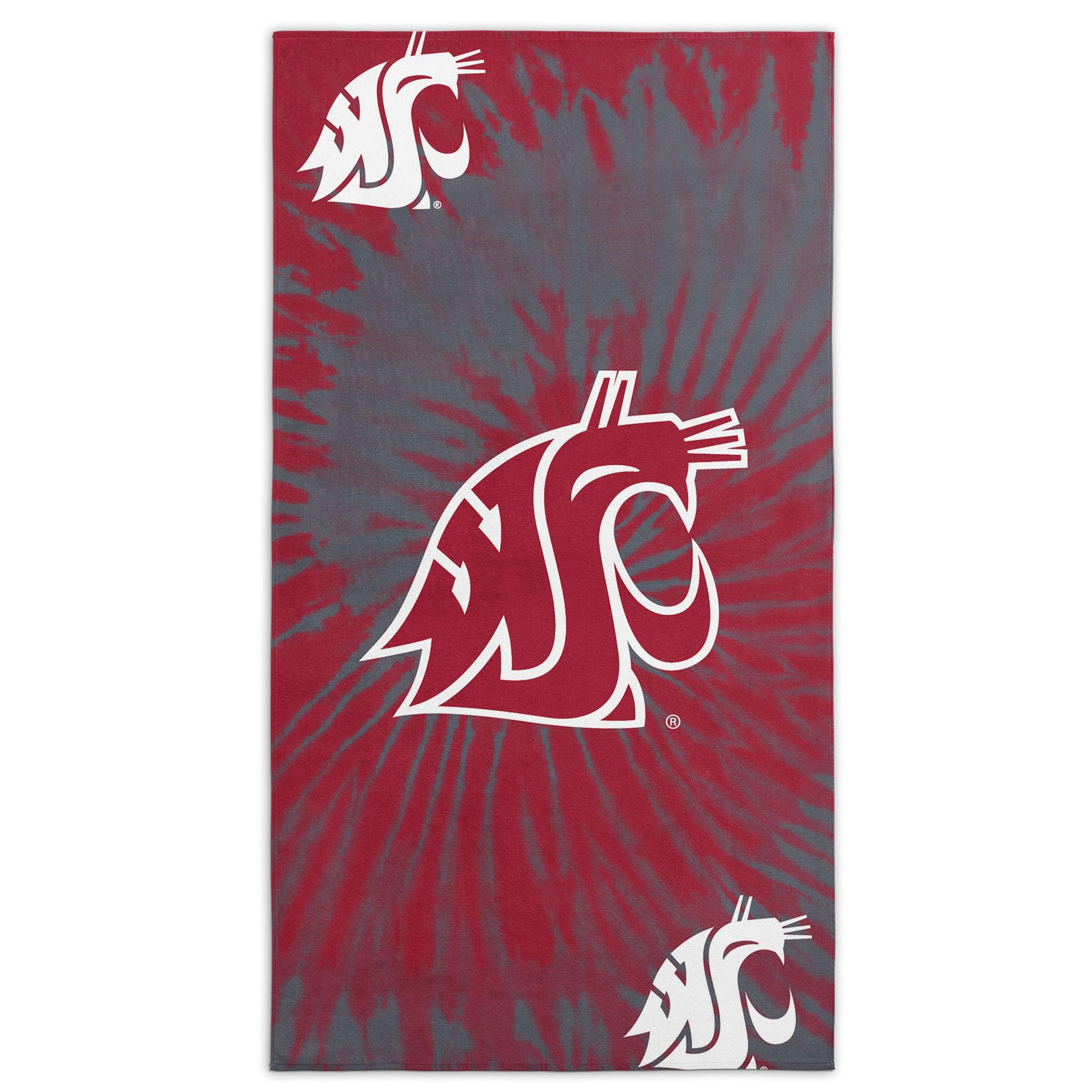 Northwest NCAA Washington State Cougars Unisex-Adult Beach Towel, 30" x 60", Psychedelic