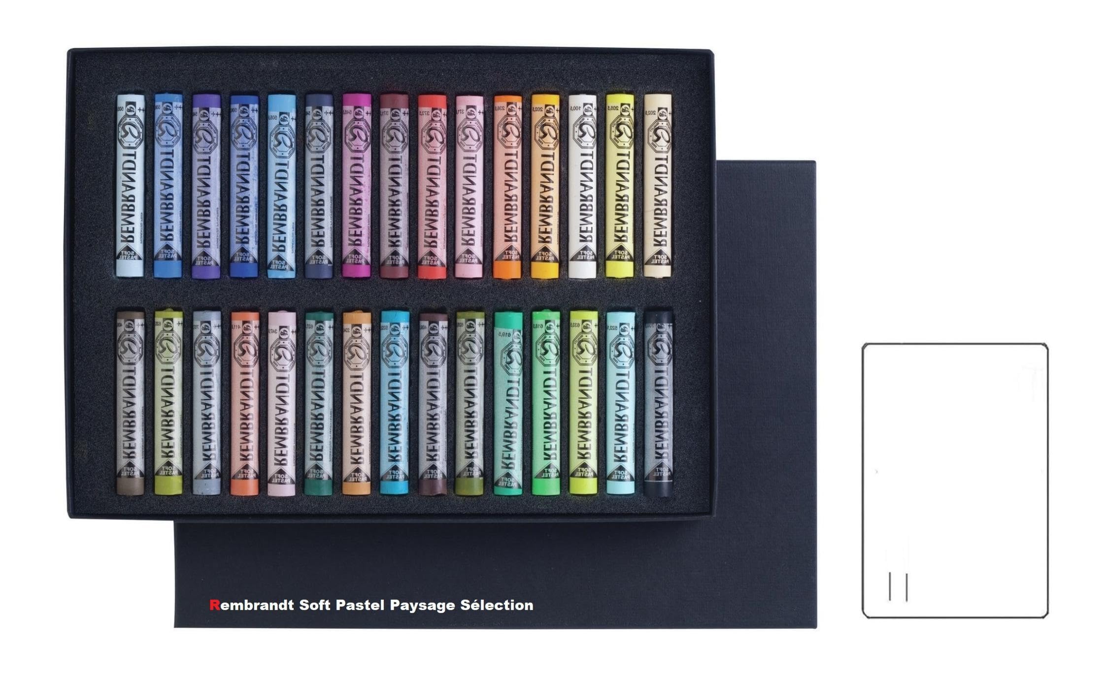 REMBRANT pastelli Morbidi Extra Fini Rembrandt, per artisti, Selezione di 30 Colori,Rembrandt Soft Pastels 30 Stick Set Paesaggio