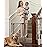 InnoTruth 29.5-40.75 Baby Gate for Stairs, 30 Tall Dog Gates for Doorways & Hallways, Safety Gate for Kids & Pets, Pressure-Mounted Walk-Through with Dual Lock & 2-Way Swing, Brown