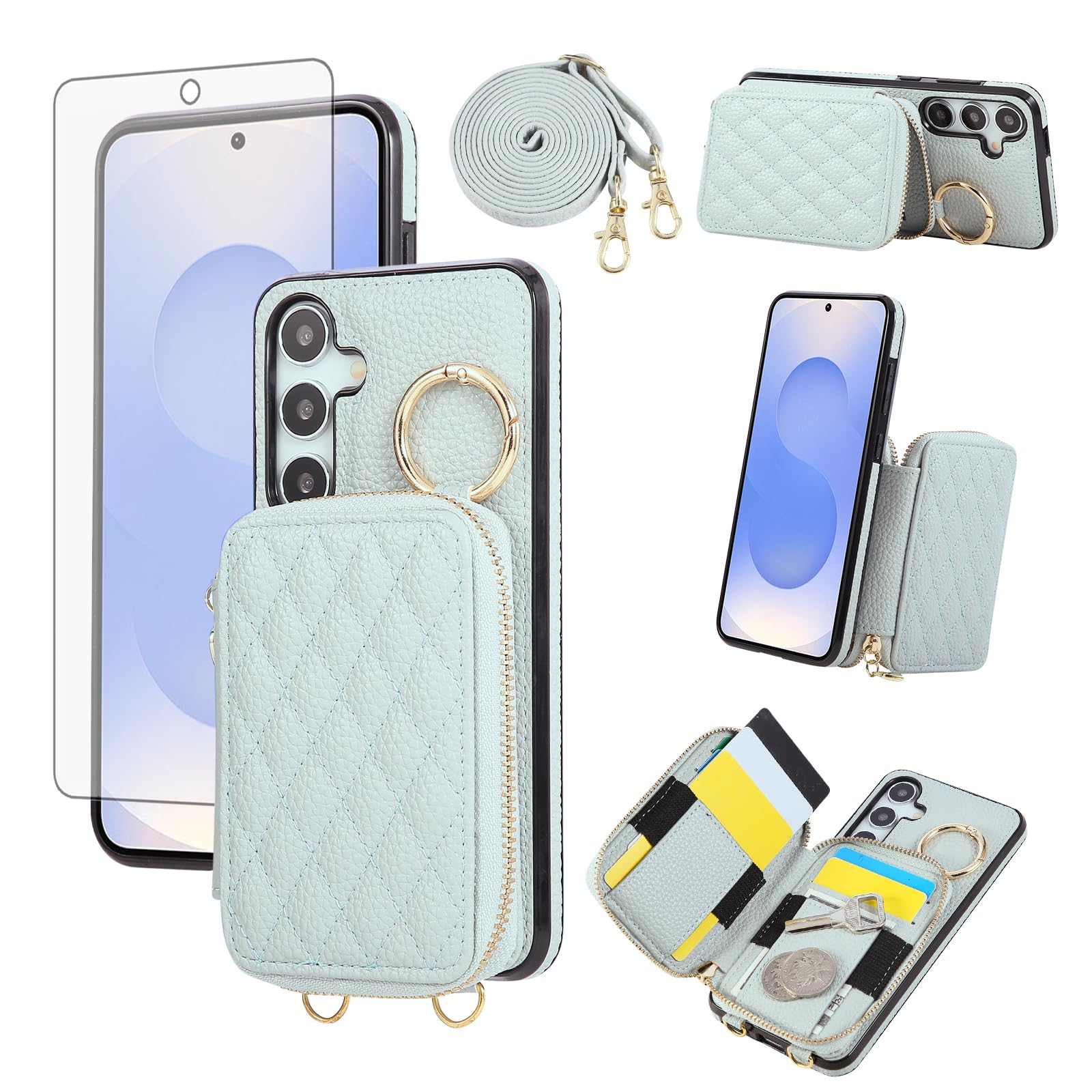 Coque Samsung S25 S24 Plus XKZHAXLLB US Bleu rigide mince durable - 8