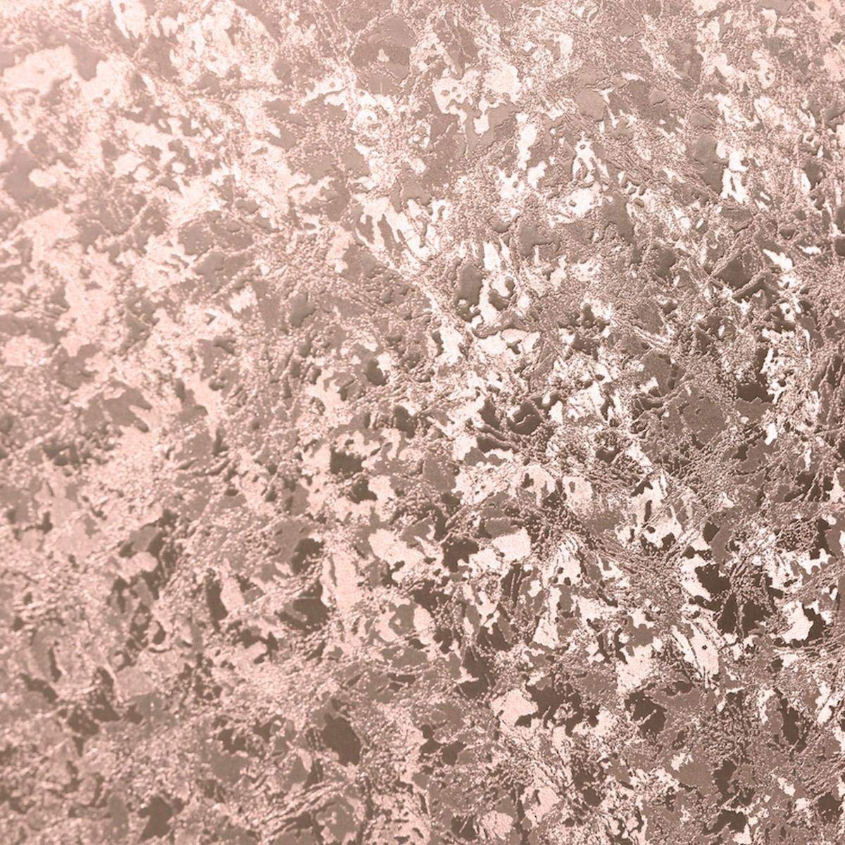 Yöl Rose Gold Crushed Velvet Foil Wallpaper Arthouse Textured Metallic Shine Embossed Vinyl