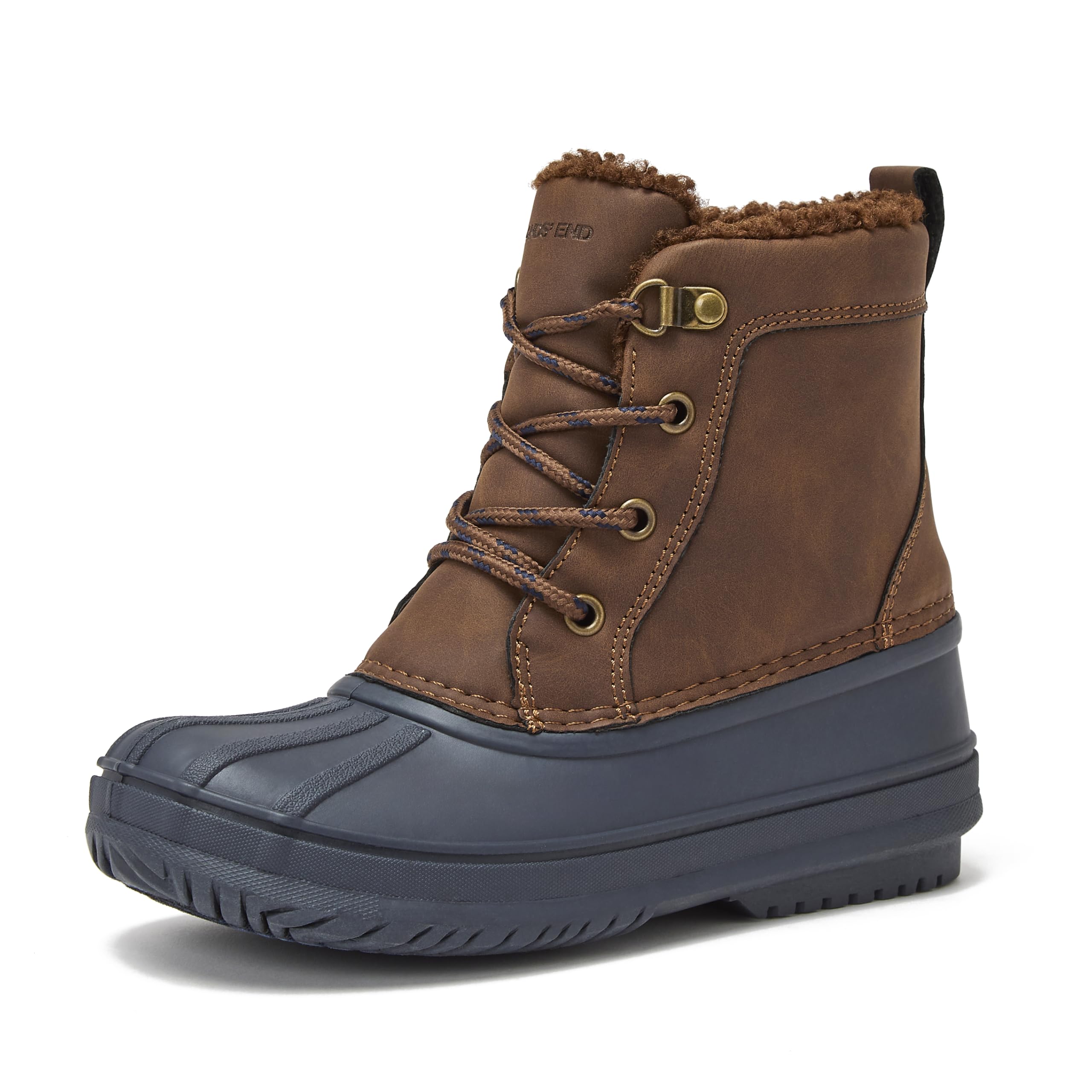 Lands' End Wynn Snow Boots for Kids - Insulated Waterproof Winter Snow Duck Boots for Boys and Girls - Little Kid and Big Kid Size 1 to 7 - Boys and Girls Snow Boots