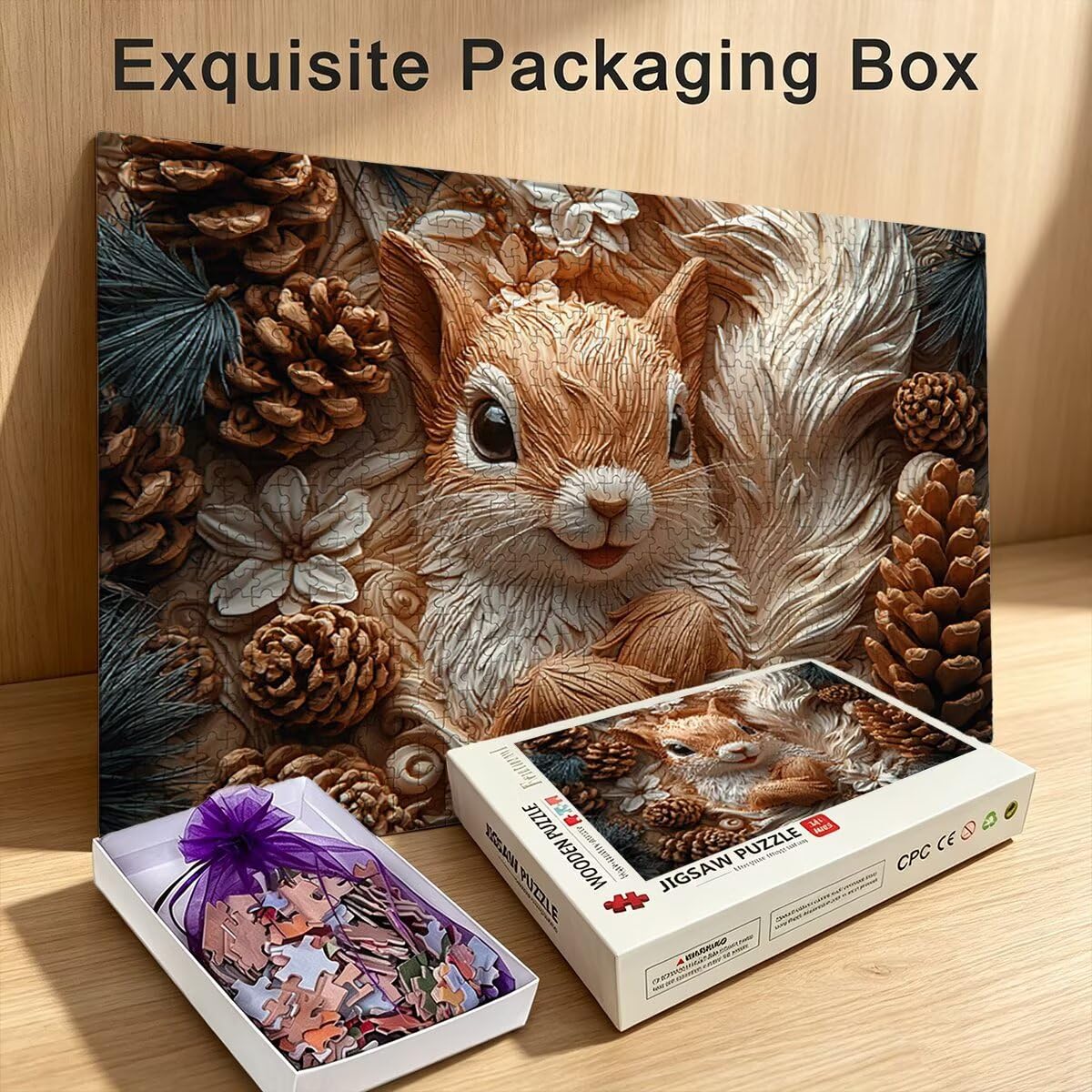 Puzzle 1000 Pezzi, Puzzle Animale, Legno Pezzi, Regalo Donna Uomo -11425
