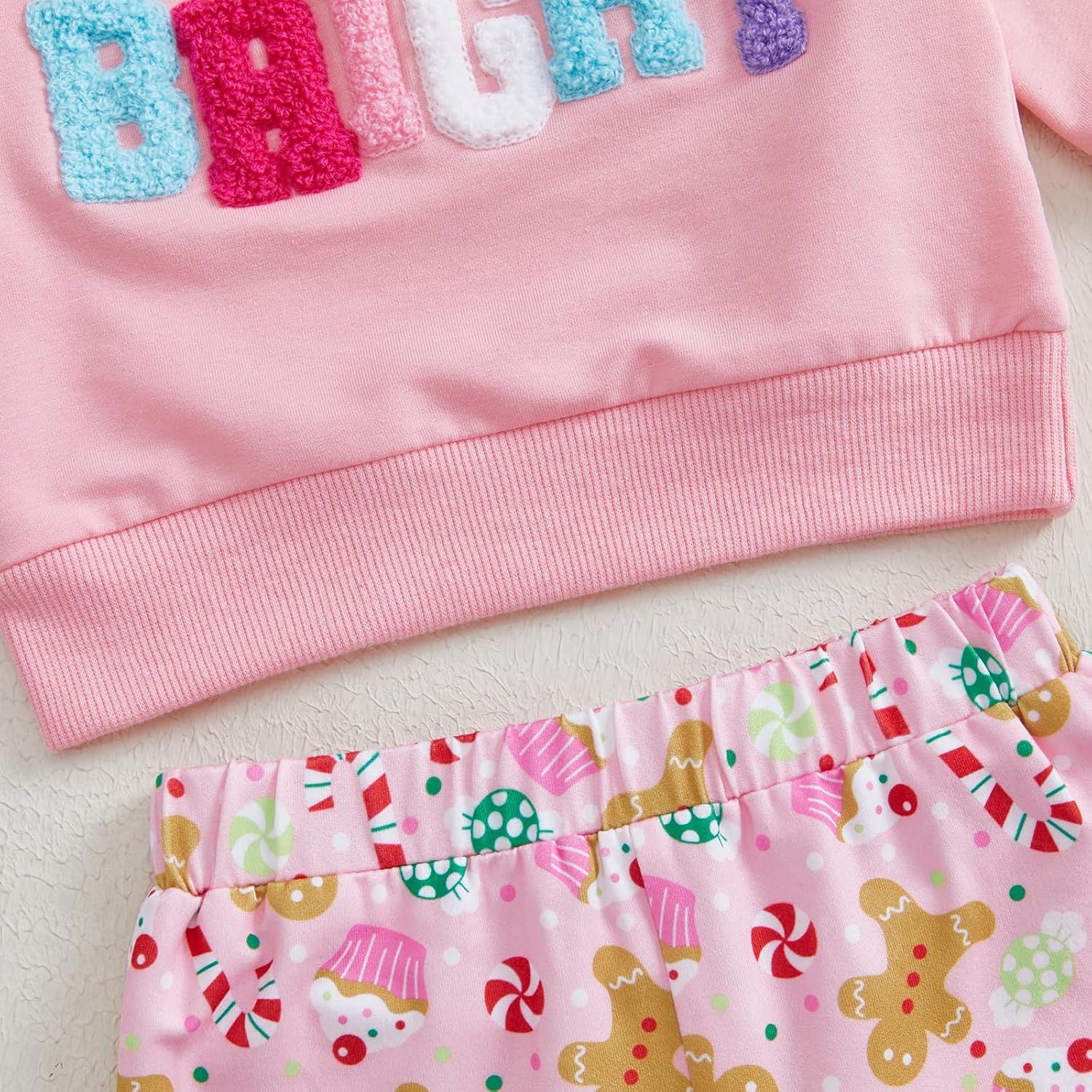 Toddler Baby Girl Christmas Outfits Long Sleeve Sweatshirt Bell Bottom Pants Flare Pants Set Xmas Clothes