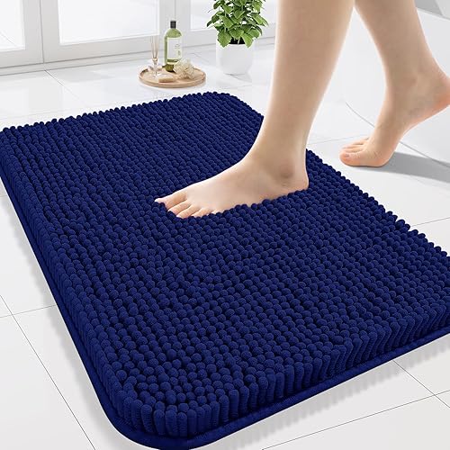 Miniatura 100 de Arotive Alfombras de Baño 30x20, Alfombras de Baño de Chenilla Shaggy Extra Suaves y Absorbentes, Lavables a Máquina con Respaldo de Goma