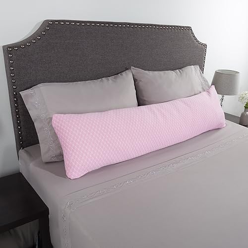 Miniatura 4 de Lavish Home, Almohada corporal de espuma viscoelástica rosa de 50 pulgadas