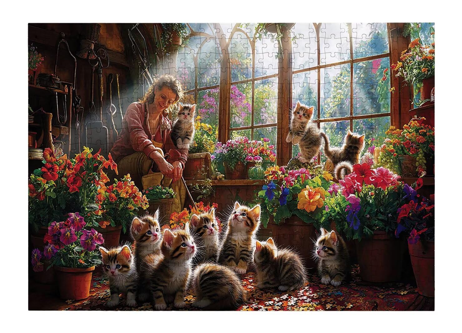 Puzzle 1000 Pezzi, Puzzle Giardino per Adulti, 70x50cm, Compact Box -4702